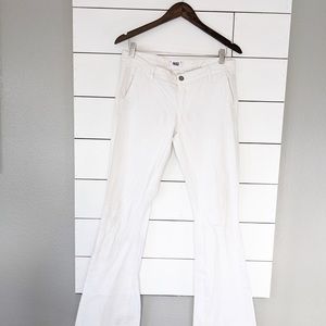 Paige White Wide Leg Flare Jeans Women 32